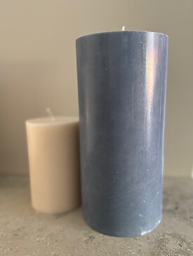 BLÅGRÅ  Blockljus SVANEN 100%  stearin 9,6X20 cm