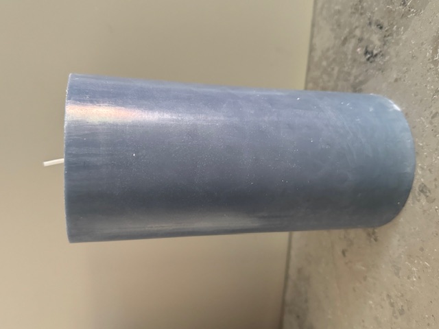 BLÅGRÅ  Blockljus SVANEN 100%  stearin 9,6X20 cm