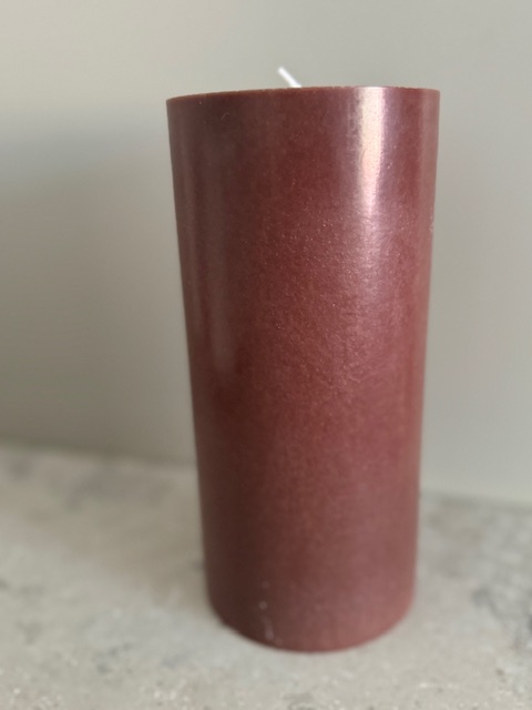 CHOKLAD   Blockljus SVANEN 100%  stearin 9,6X20 cm - 3