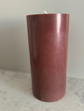 CHOCOLATE  Pillars SWAN-label 100% stearin 9,6x20cm