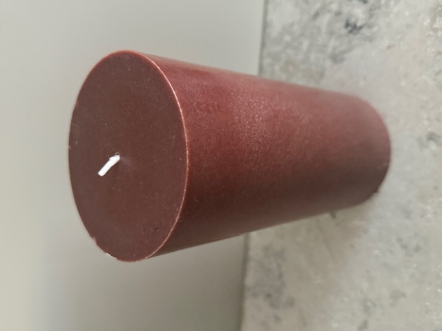 CHOKLAD   Blockljus SVANEN 100%  stearin 9,6X20 cm - 2