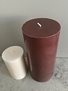 CHOCOLATE  Pillars SWAN-label 100% stearin 9,6x20cm