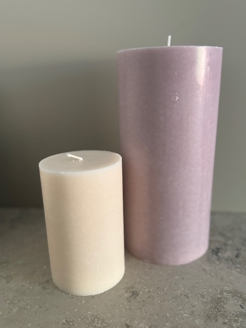 DIMROSA  Blockljus SVANEN 100%  stearin 9,6X20 cm - 3