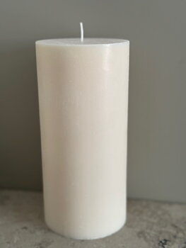 ELFENBEN  Blockljus SVANEN 100%  stearin 9,6X20 cm