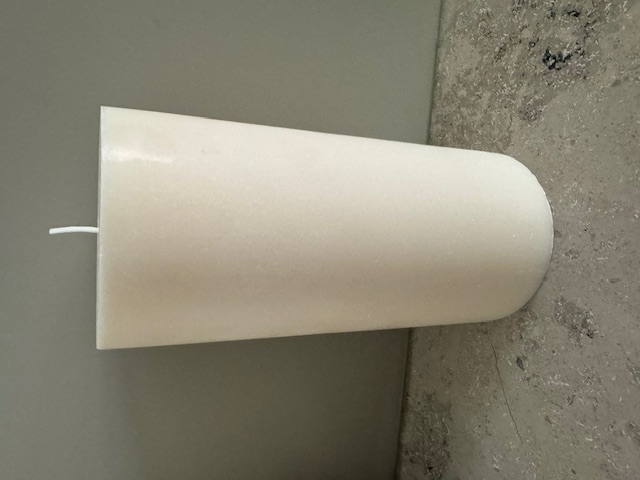 ELFENBEN  Blockljus SVANEN 100%  stearin 9,6X20 cm - 3