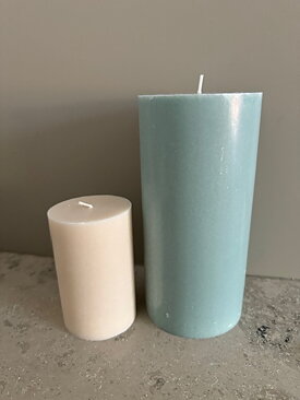 ICE Pillars SWAN-label 100% stearin 9,6x20cm