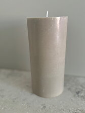 LINEN Pillars SWAN-label 100% stearin 9,6x20cm