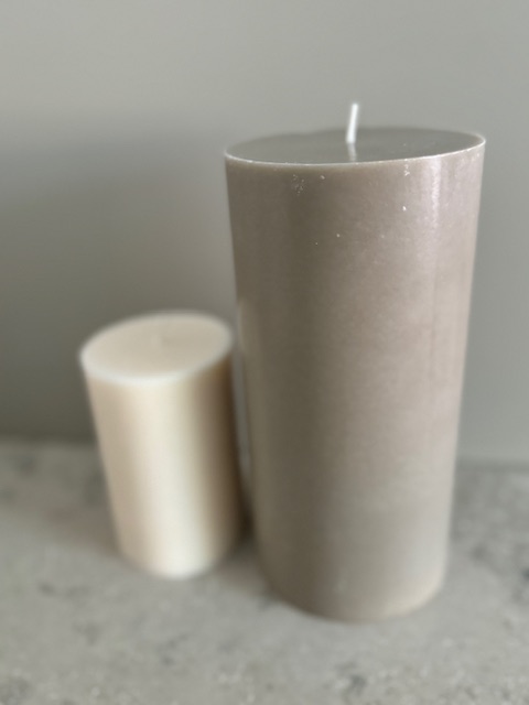 LIN  Blockljus SVANEN 100%  stearin 9,6X20 cm - 4