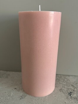 LIGHTPINK Pillars SWAN-label 100% stearin 9,6x20cm