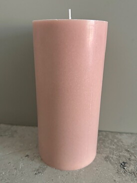 LIGHTPINK Pillars SWAN-label 100% stearin 9,6x20cm
