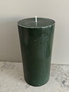 DARKGREEN Pillars SWAN-label 100% stearin 9,6x20cm