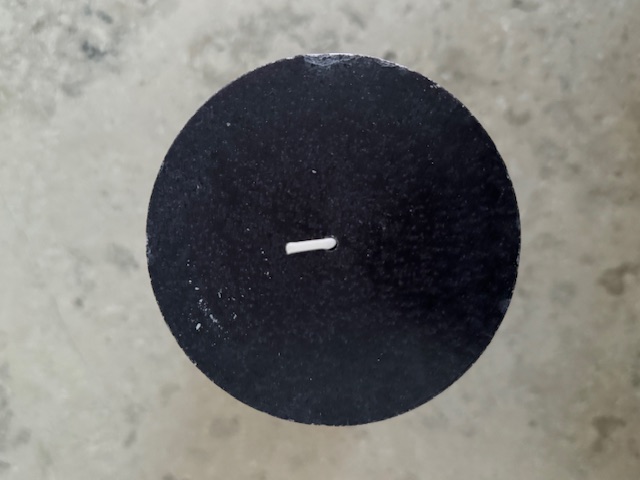 BLACK Pillars SWAN-label 100% stearin 9,6x20cm - 2