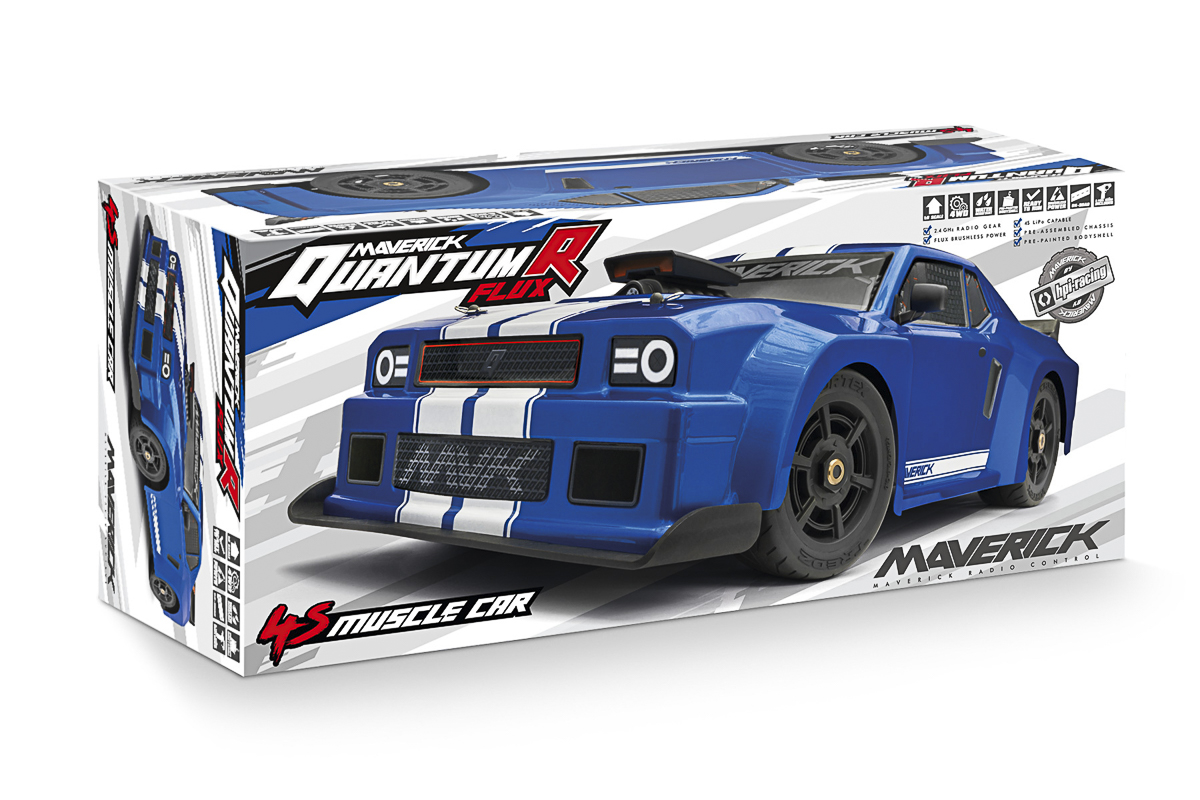 Maverick RC MV150310 QuantumR Flux 4S 1/8 4WD Muscle Car - Blue - 9