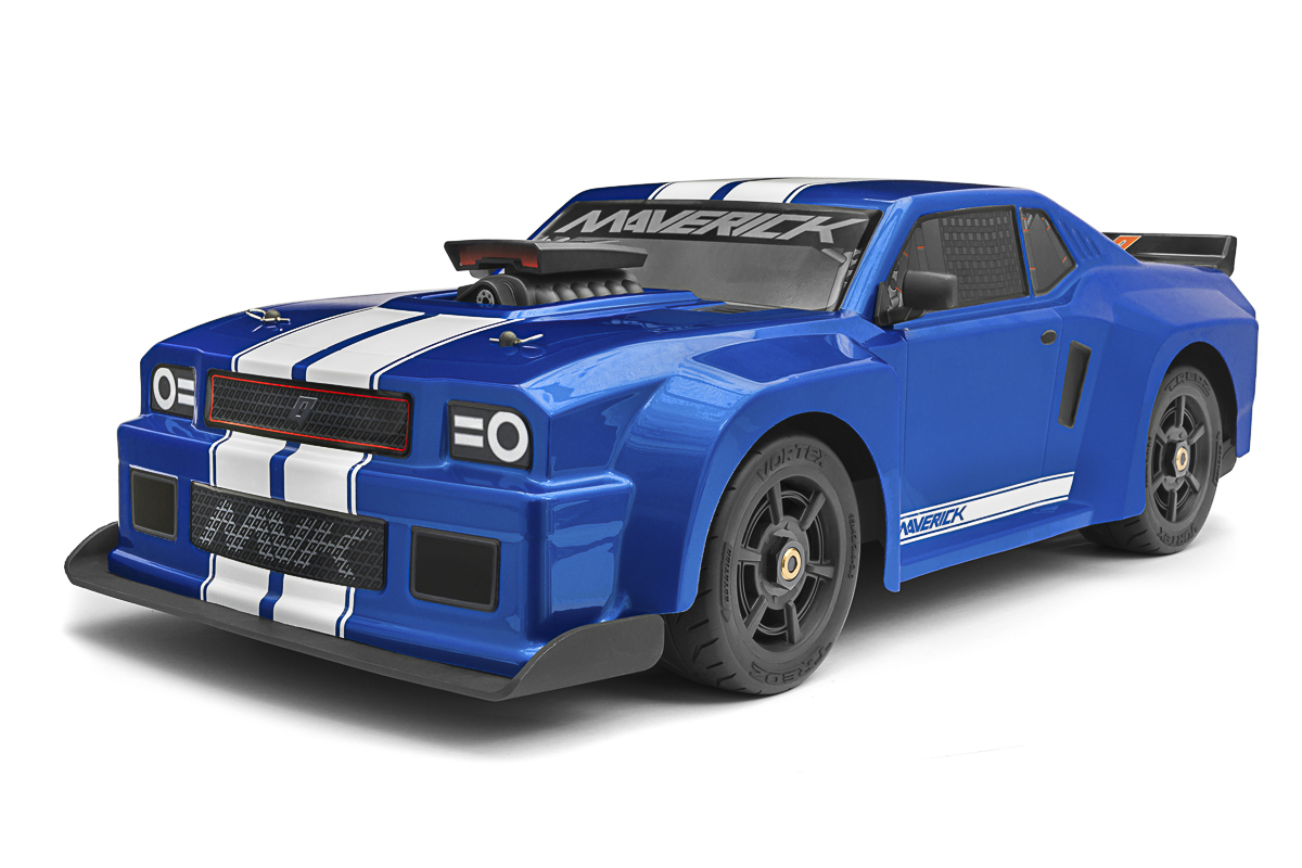Maverick RC MV150310 QuantumR Flux 4S 1/8 4WD Muscle Car - Blue