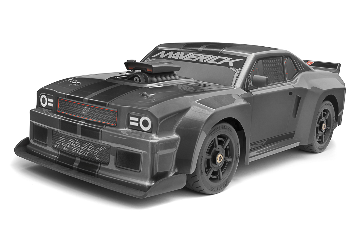 Maverick RC MV150311 QuantumR Flux 4S 1/8 4WD Muscle Car - Grey