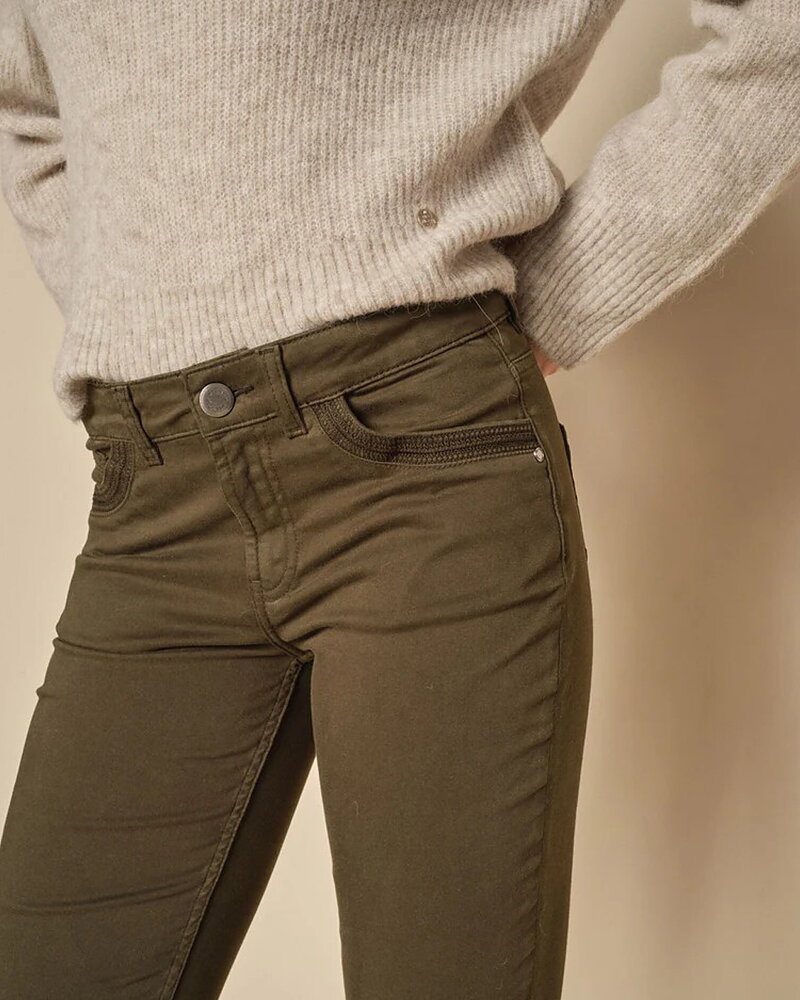 Jeans Ashley ankel mörkgrön