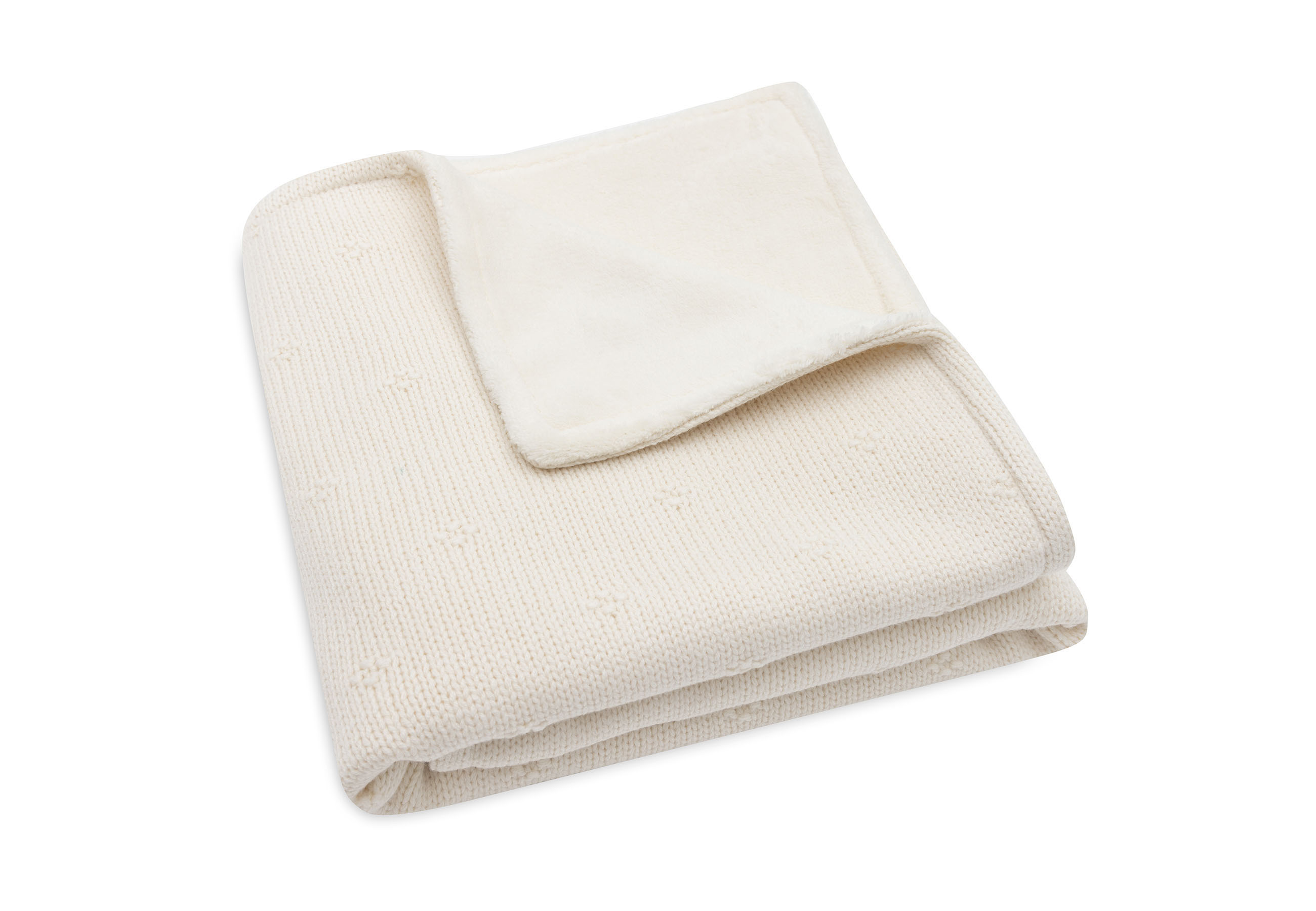 Jollein Filt 75x100cm Cosy Knit Ivory/Velvet - 4