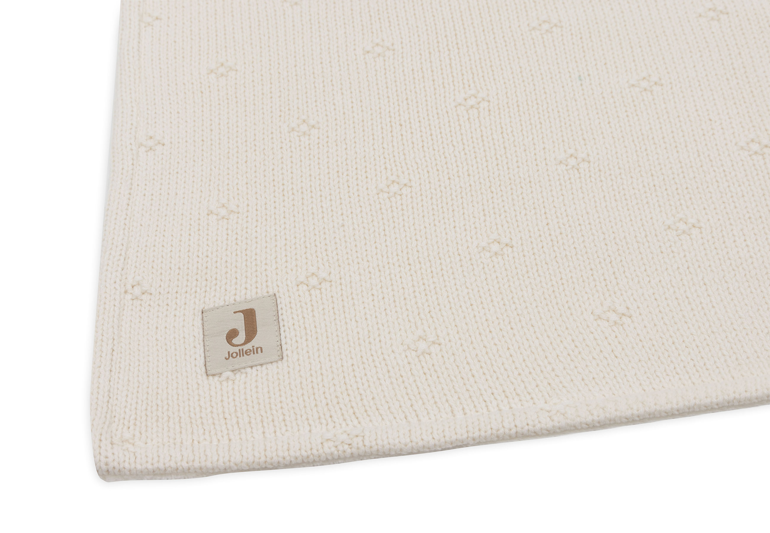 Jollein Filt 75x100cm Cosy Knit Ivory/Velvet - 3