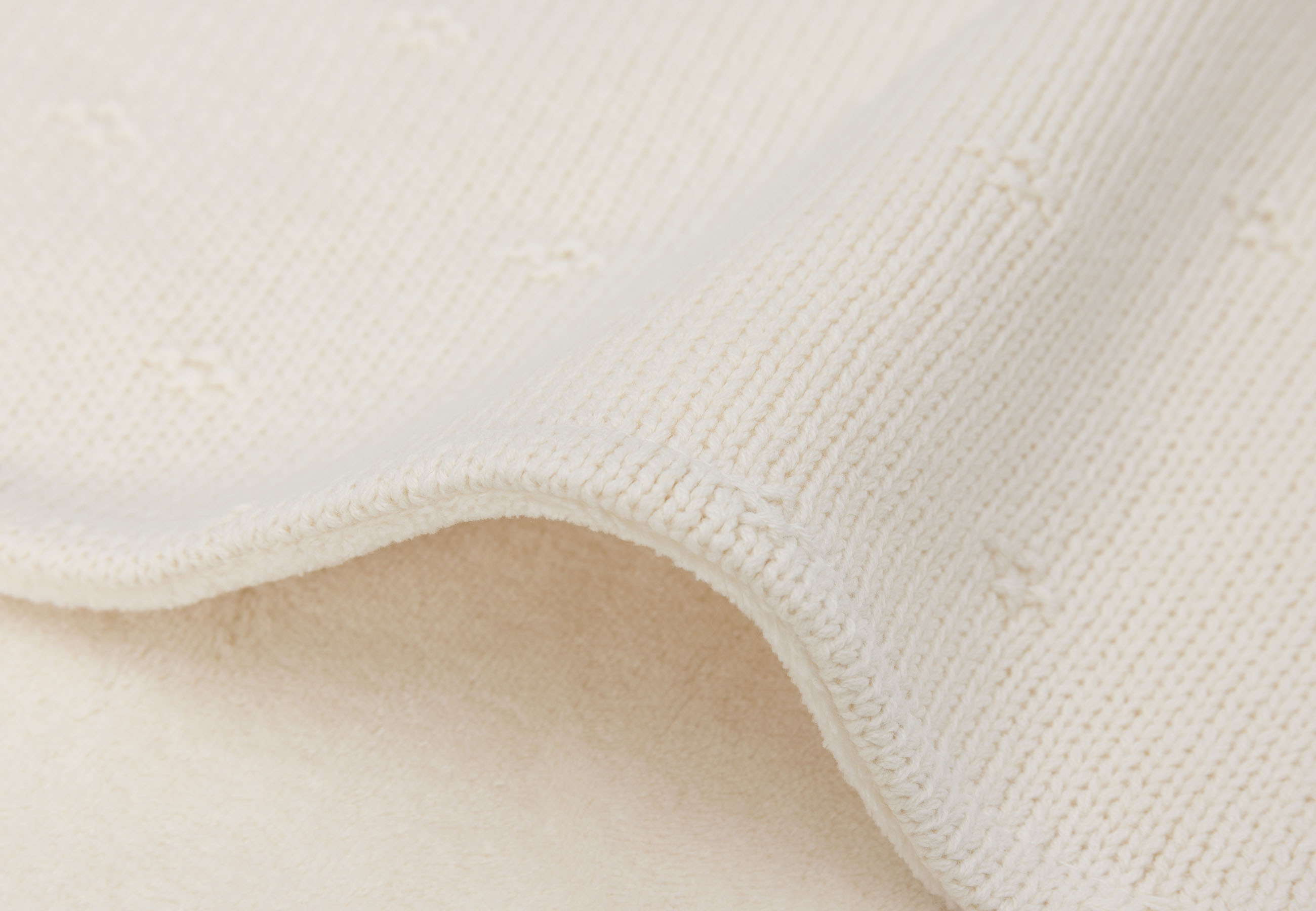 Jollein Filt 75x100cm Cosy Knit Ivory/Velvet - 5