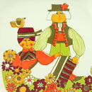 Turi Gramstad Oliver (Folklore 1970) Cup and Dish/Saucer with Colorful Motif