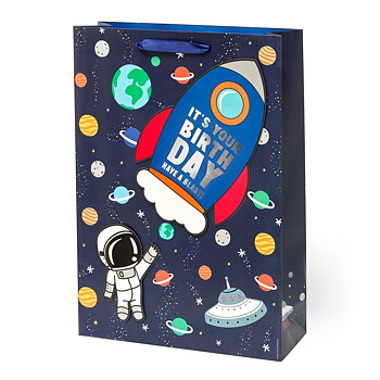 Presentpåse X-Large, Space (GB0608)