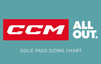 CCM Goalie Pads sizing chart