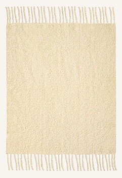 Pläd Tekla Chunky Mohair Gul 140x200cm