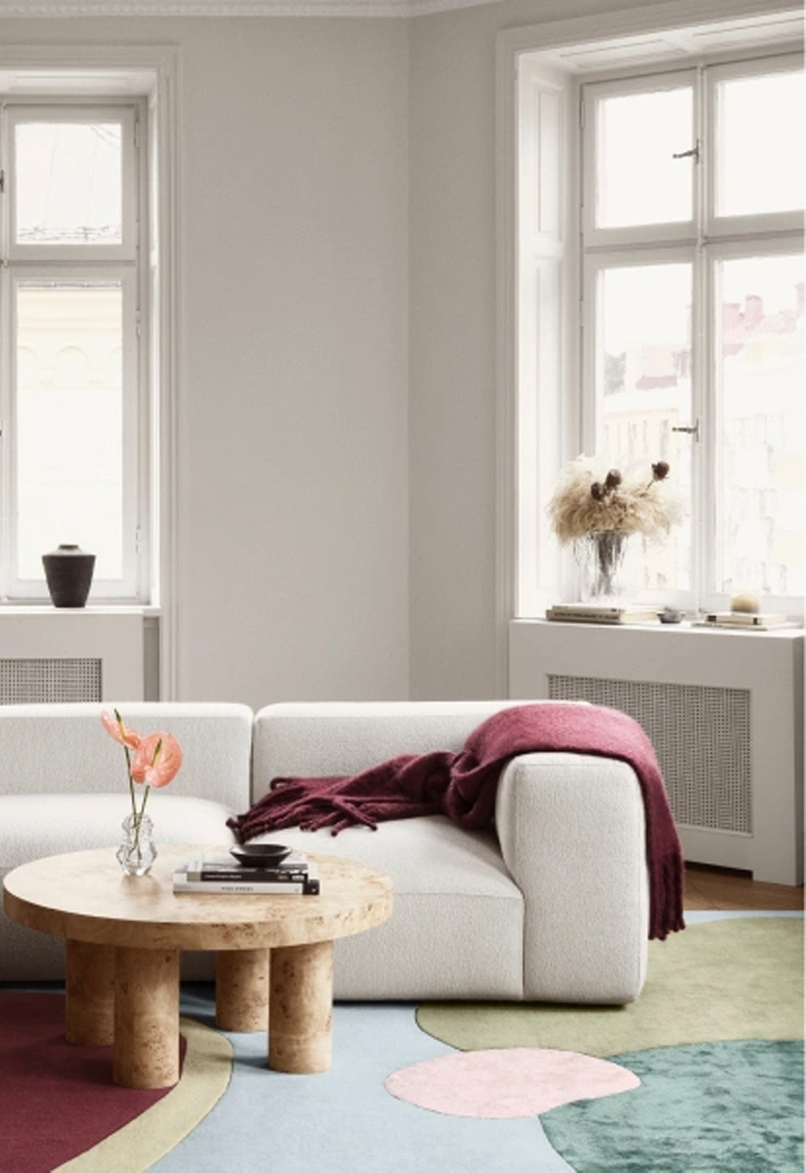 Pläd Tekla Chunky Mohair Mulberry 140x200cm - 3
