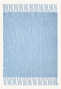 Pläd Tekla Chunky Mohair Blå 140x200cm