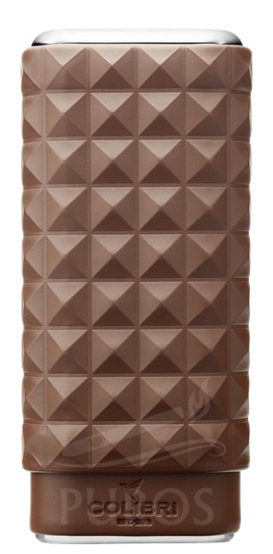 Quasar Triple Cigar Case Brown