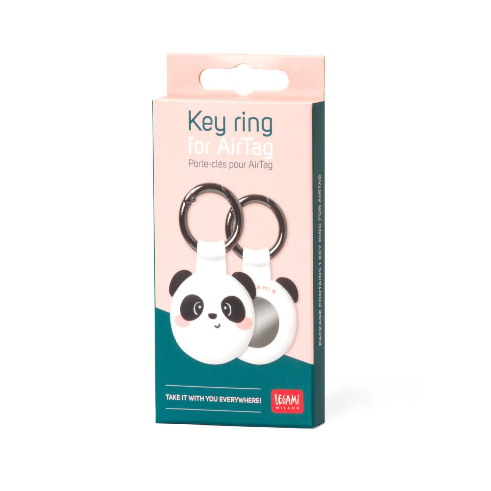 Nyckelring för Airtag, Panda
