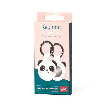 Nyckelring för Airtag, Panda