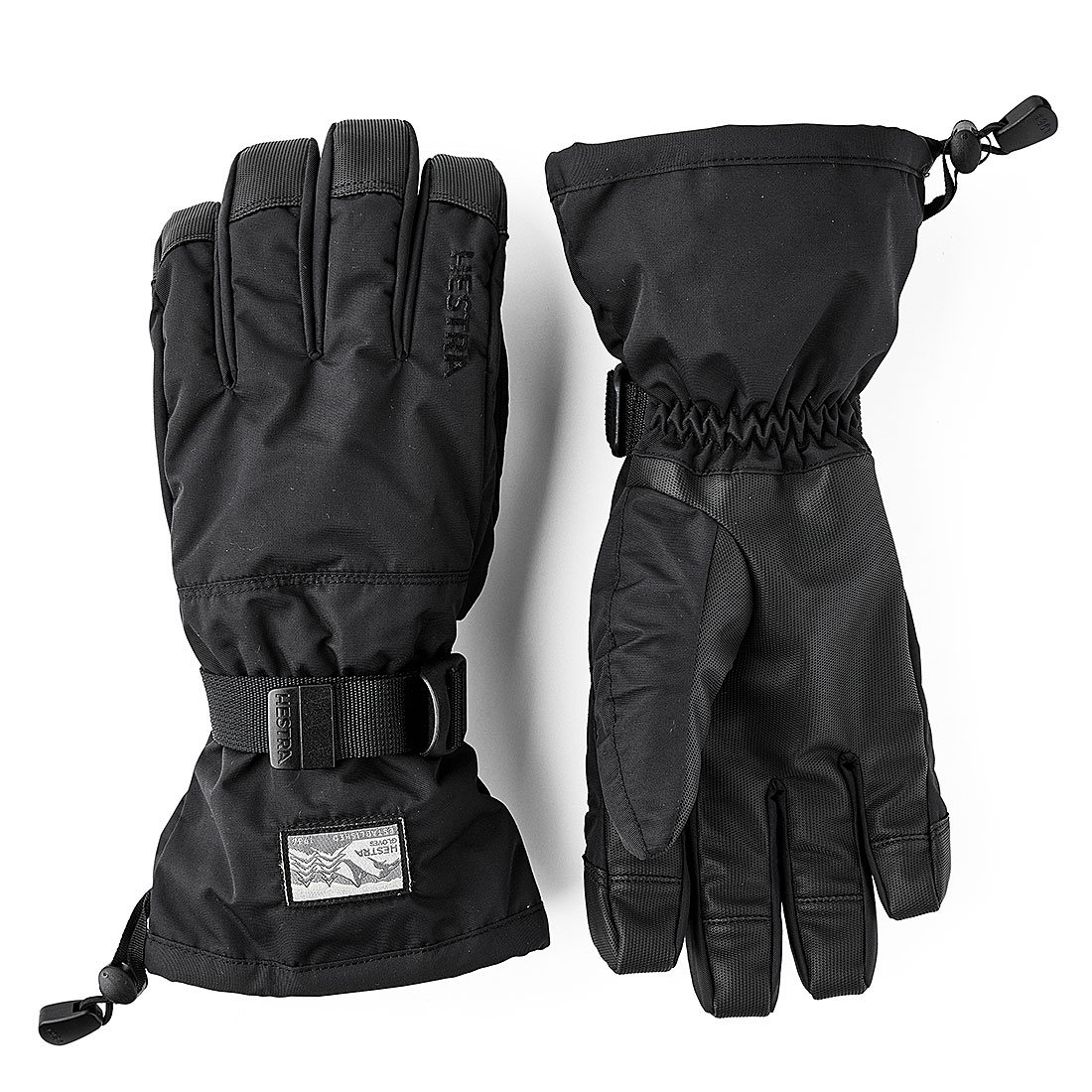Hestra Gloves - Gauntlet Sr. - 5 finger Black/Black