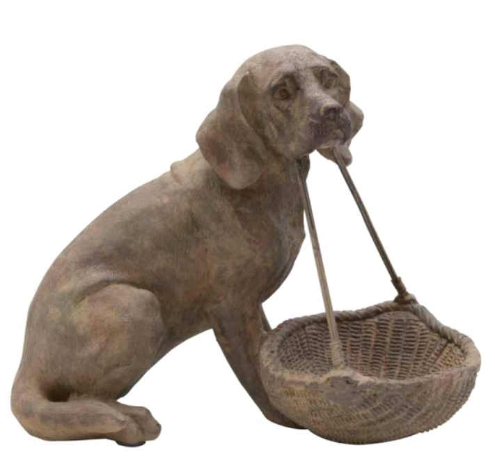 Labrador med korg