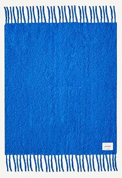 Pläd Chunky Mohair Blue 140x200cm