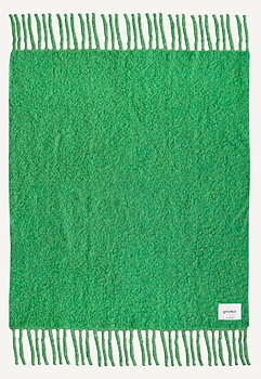 Pläd Chunky Mohair Green 140x200cm