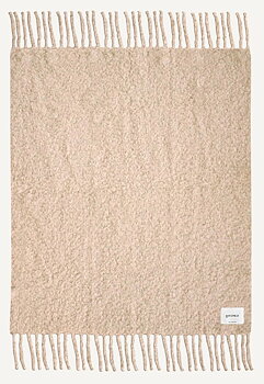 Pläd Chunky Mohair Beige 140x200cm