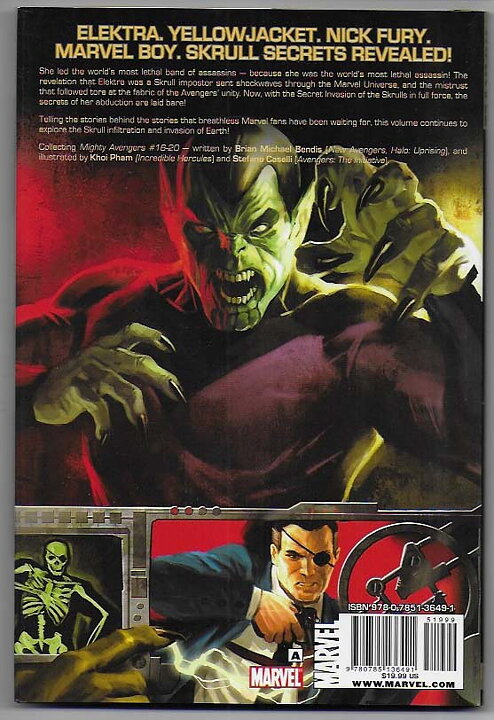 Mighty Avengers: Volume 4 - Secret Invasion Book 2 Premiere Edition HC NM Bendis Pham Caselli