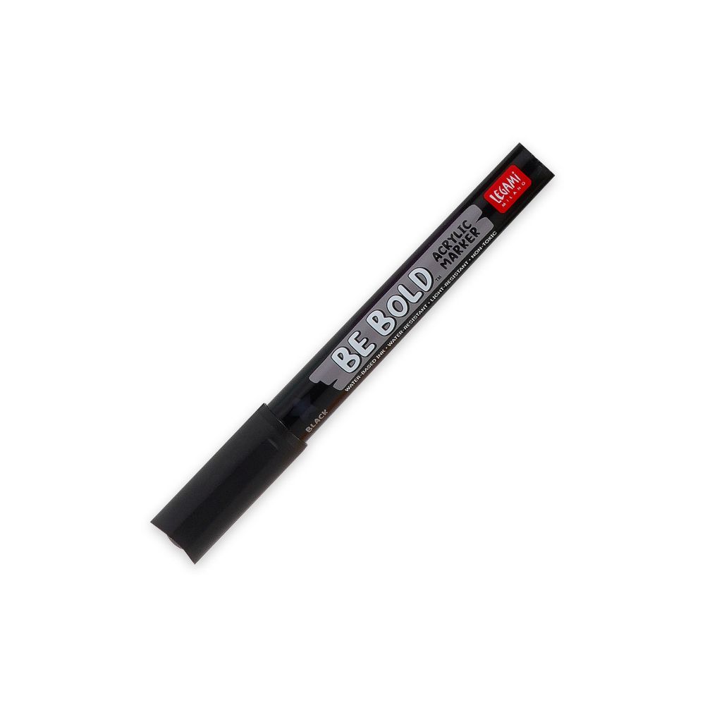 Be bold, Acrylic marker, Black
