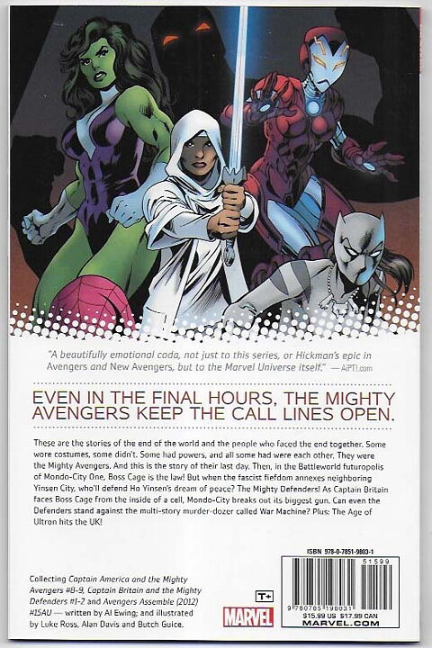 Captain America & The Mighty Avengers: Volume 2 - Last Days TP NM