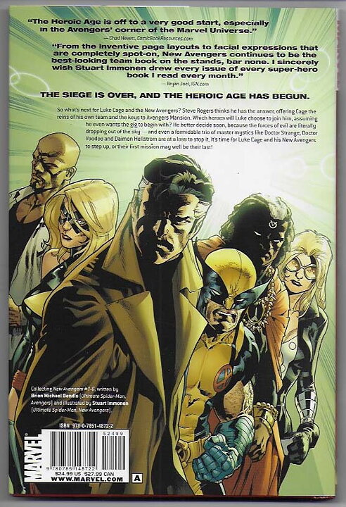New Avengers By Brian Michael Bendis: Volume 1 Premiere Edition HC NM