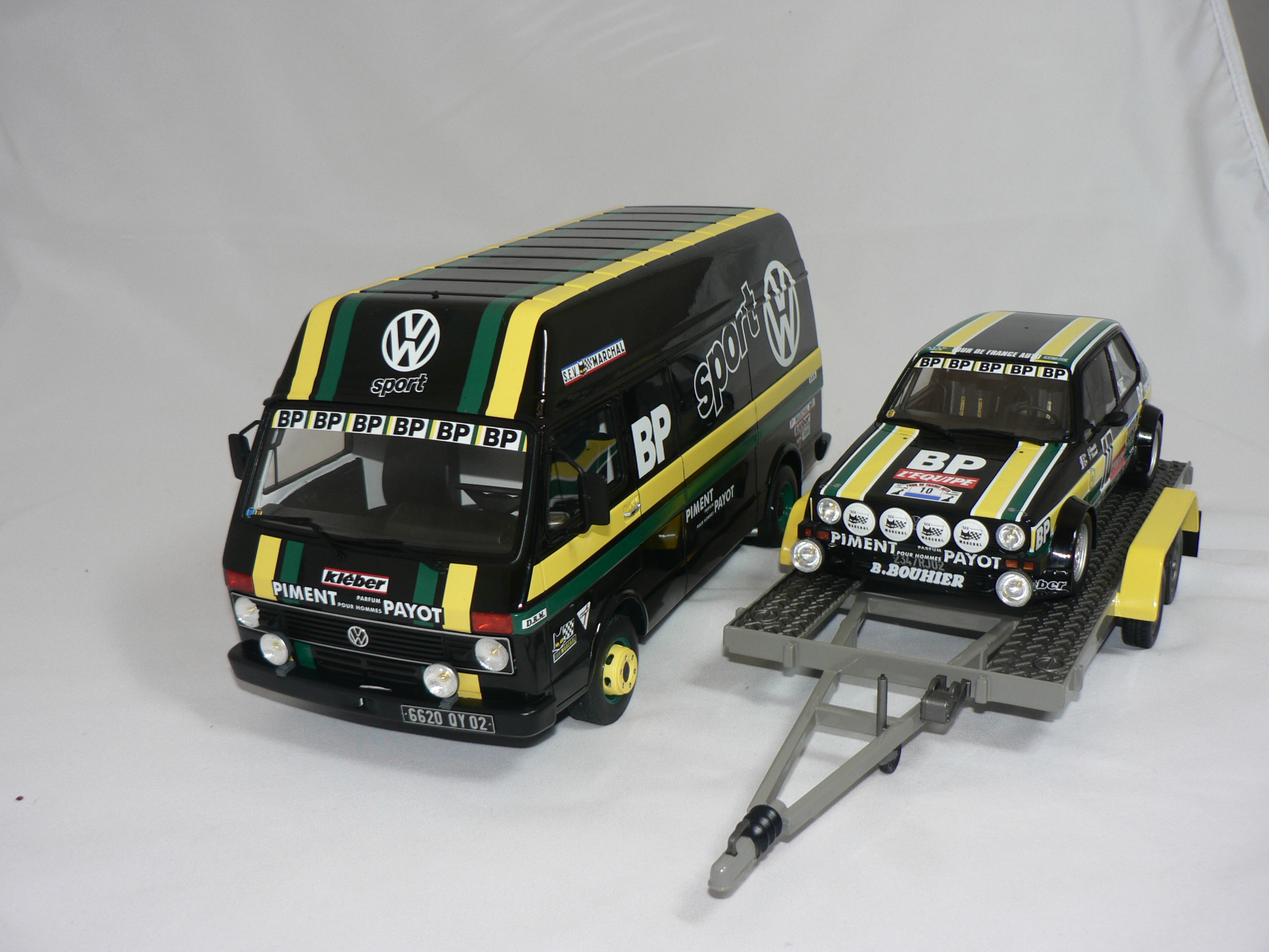 VW Rally Set 1981  LT35+Släp+ Golf  1:18 Otto-mobile - 4