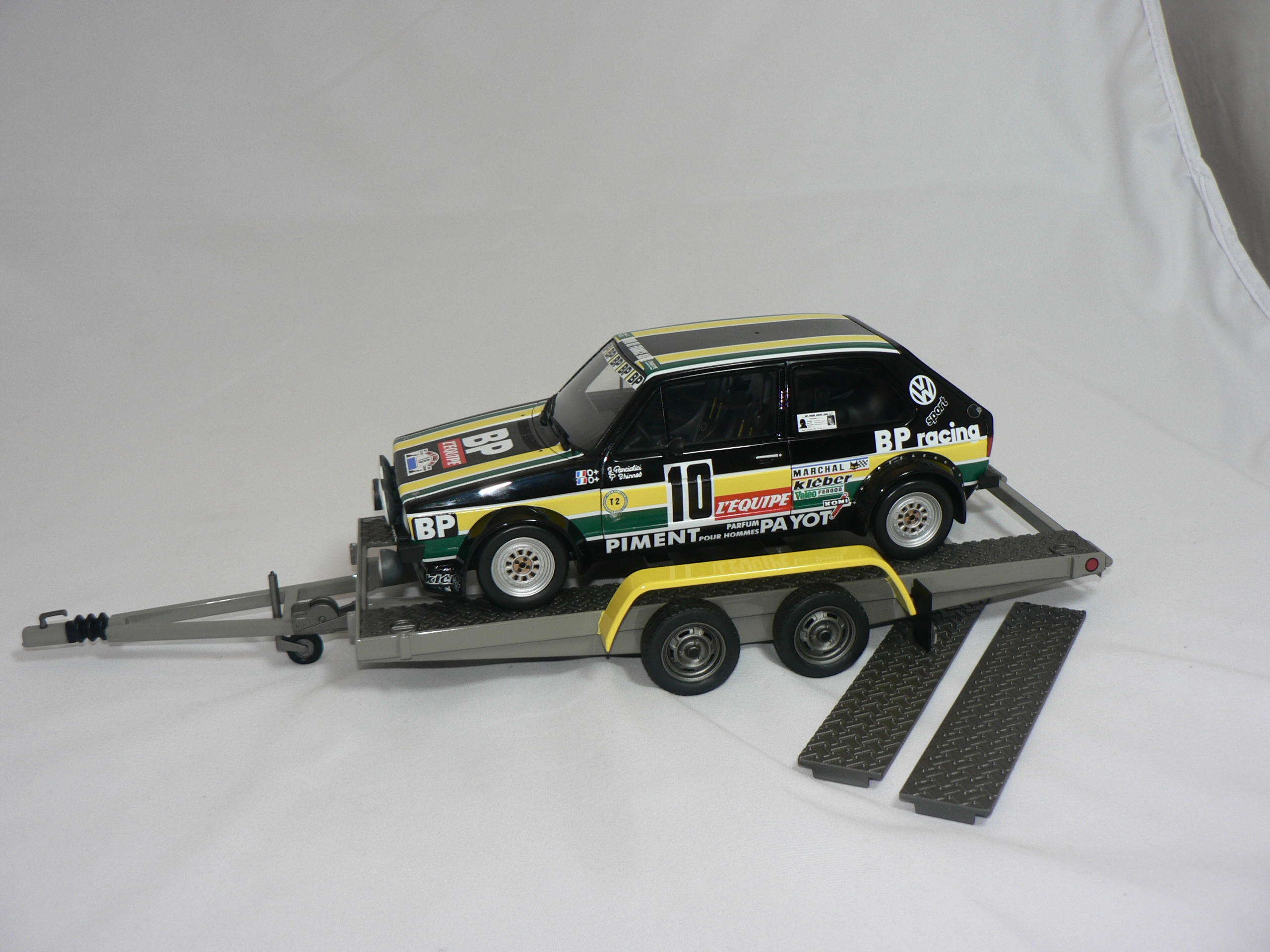 VW Rally Set 1981  LT35+Släp+ Golf  1:18 Otto-mobile - 7