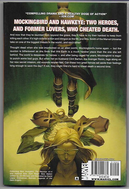 New Avengers: The Reunion HC NM Solblekt på ryggen