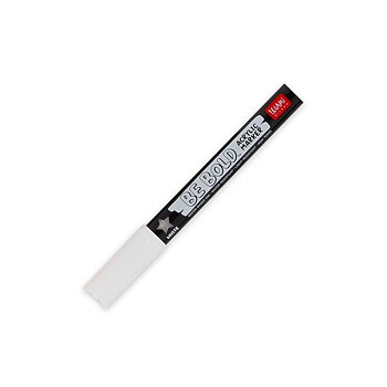 Be bold, Acrylic marker, White