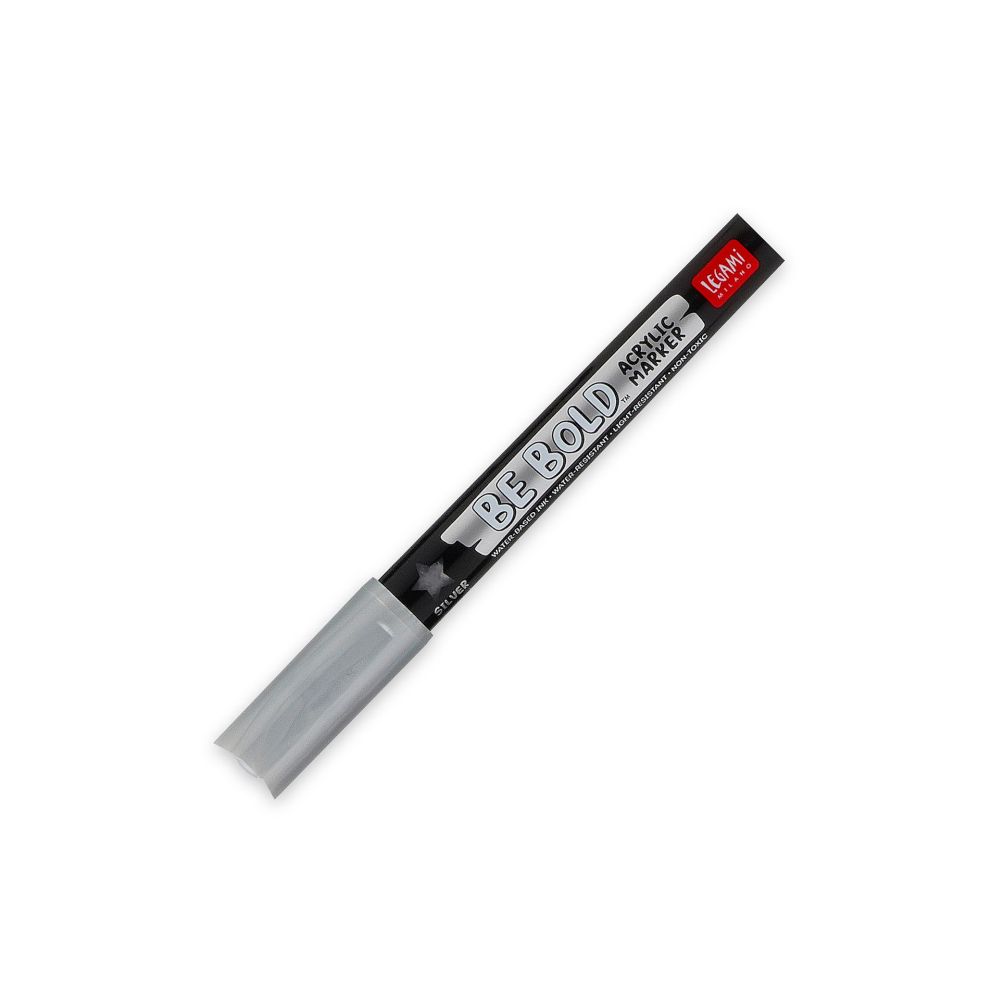 Be bold, Acrylic marker, Silver