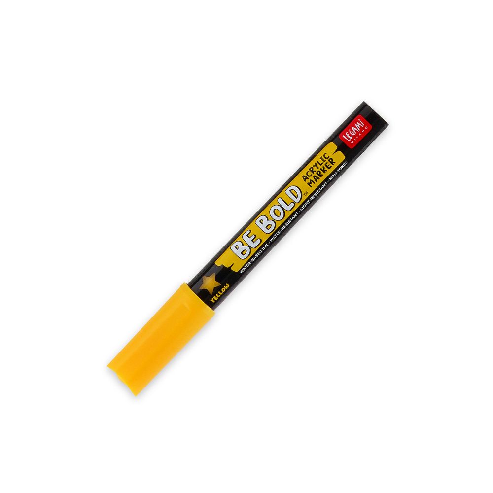Be bold, Acrylic marker, Yellow