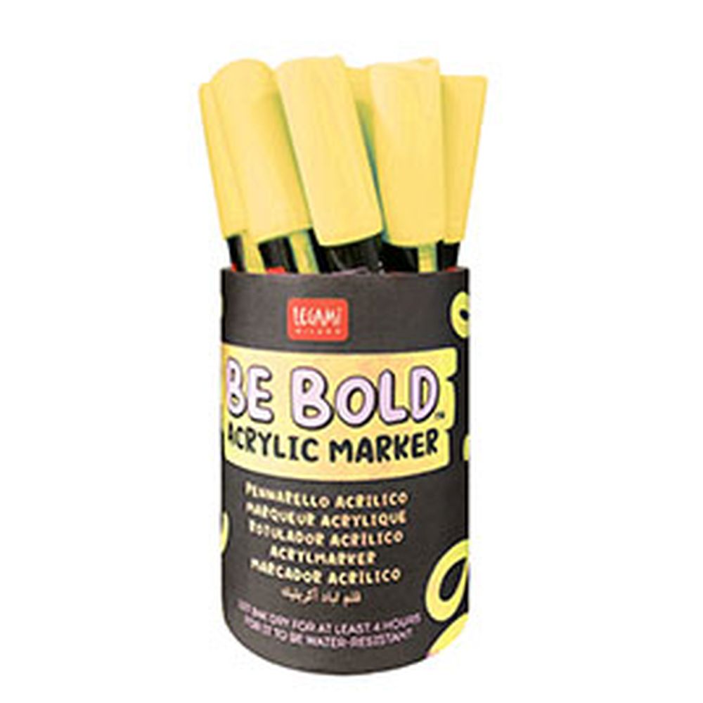 Be bold, Acrylic marker, Yellow - 2