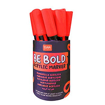 Be bold, Acrylic marker, Red