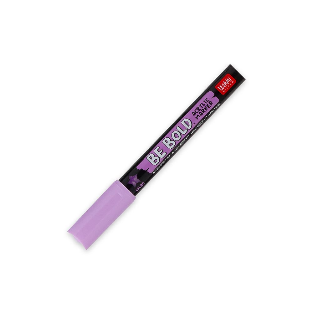 Be bold, Acrylic marker, Lilac